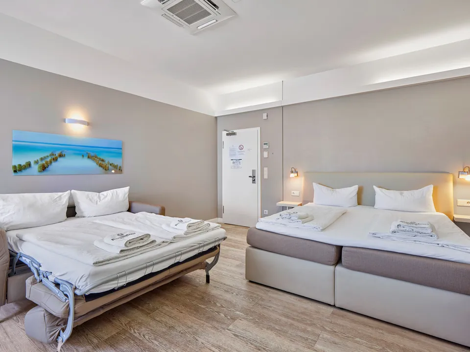 Apartment mit Schlafsofa und Küchenzeile